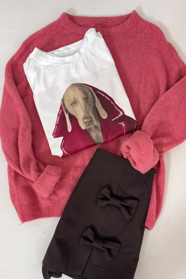 T-SHIRT RUBY BURGUND - DOG 1