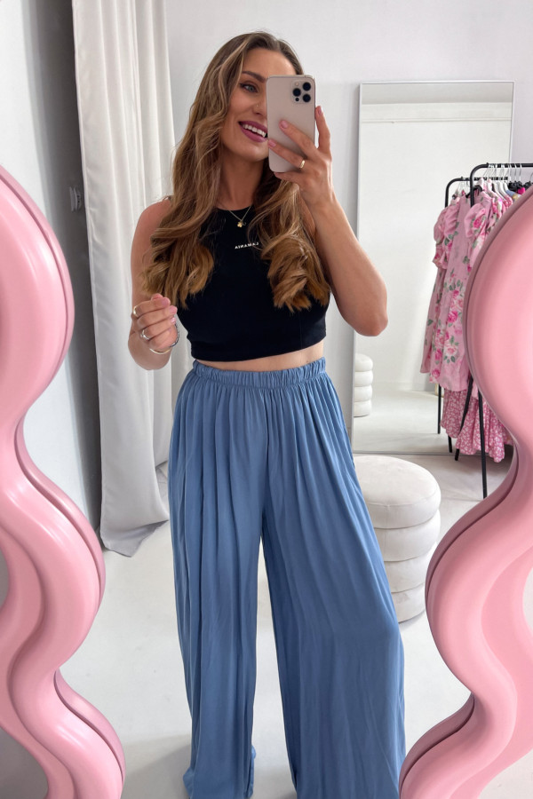SPODNIE VELA WISKOZA NIEBIESKI JEANS 6